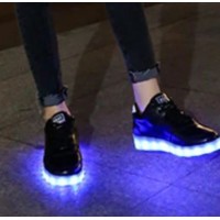 Unisex Usb Rechargeable Led Light Shoes Seven Colors