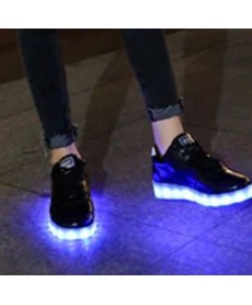 Unisex Usb Rechargeable Led Light Shoes Seven Colors